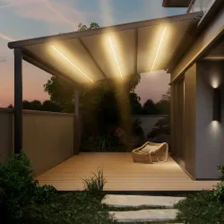 Onviz электр жетегі бар сыртқы пергола