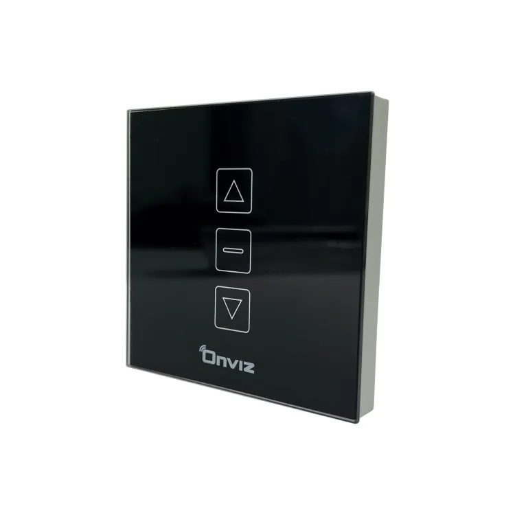 Сенсорлық басқару панелінің қабырғасы 1 арна қара Onviz