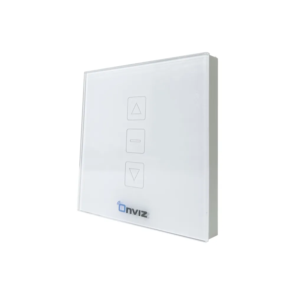 Сенсорлық басқару панелінің қабырғасы 1 арна ақ Onviz