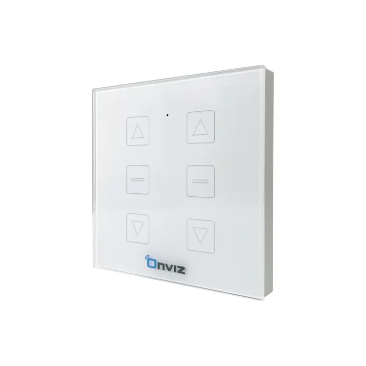 Сенсорлық басқару панелінің қабырғасы 2 арна ақ Onviz